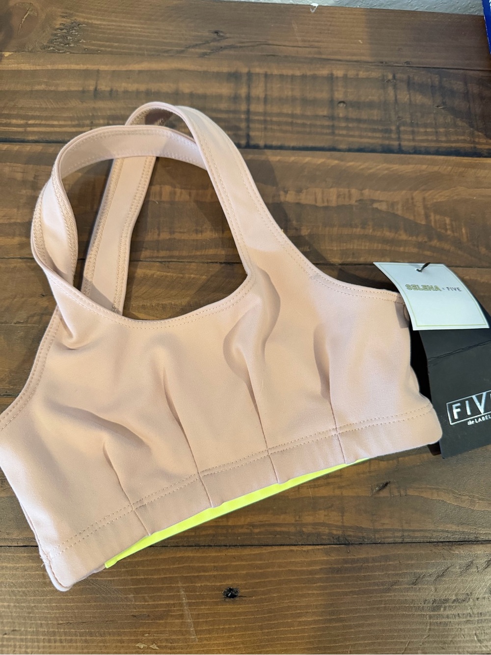 Five Dance Crop top Neon Yellow Nude Kids Medium